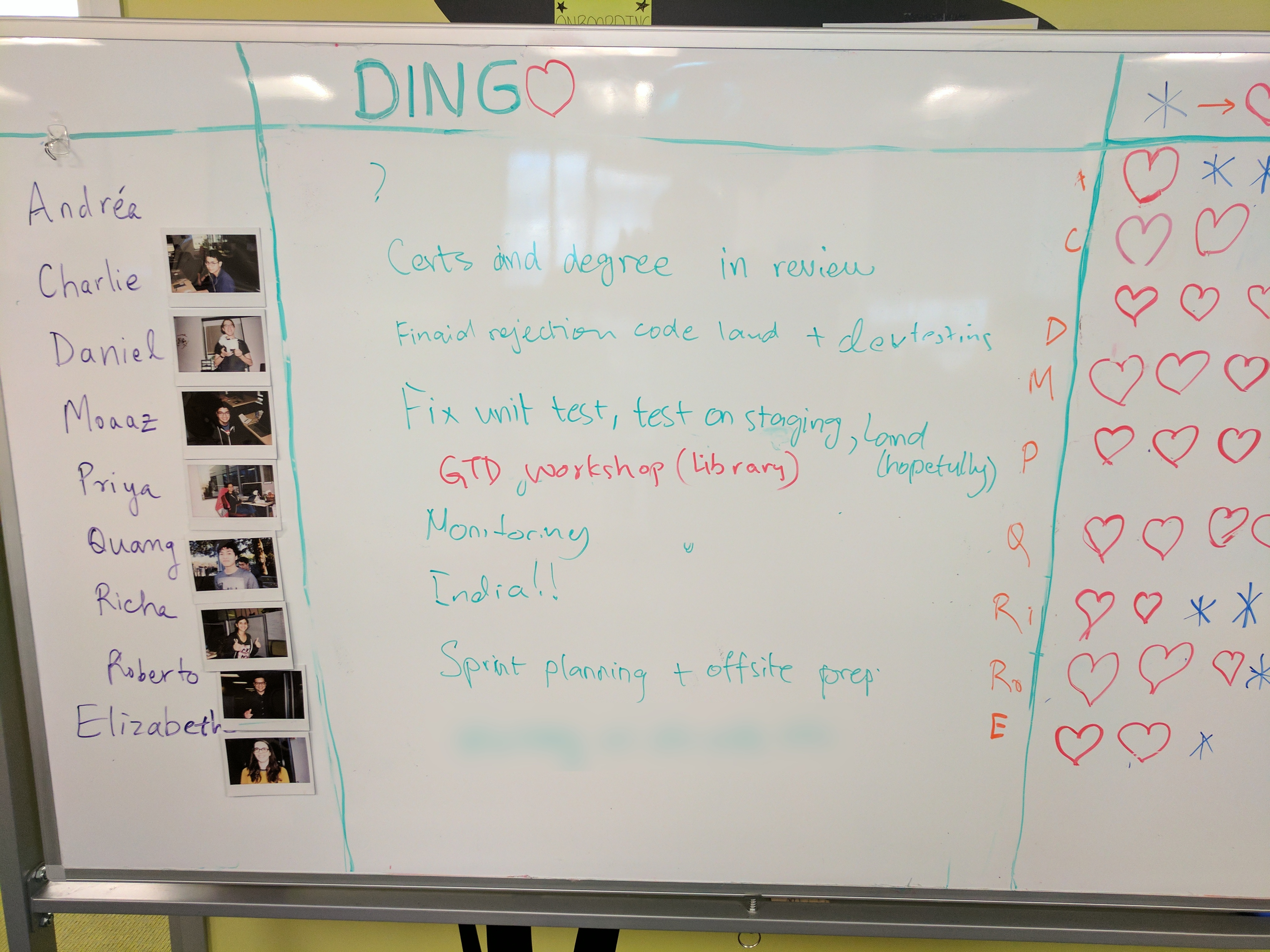 tally marks stand up board