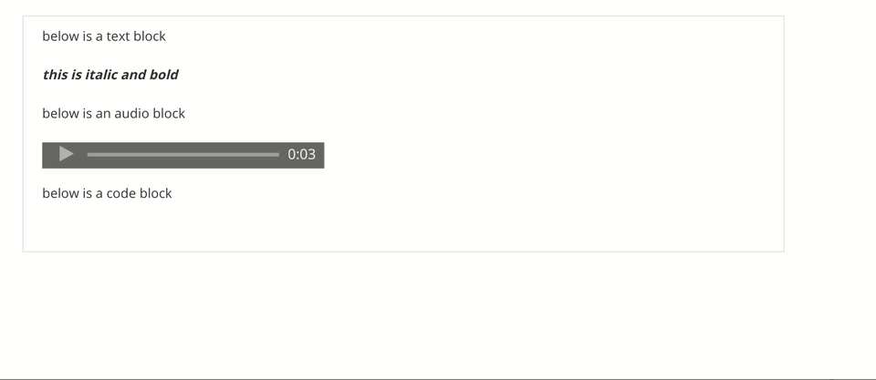 cml editing with embeddable code blocks
